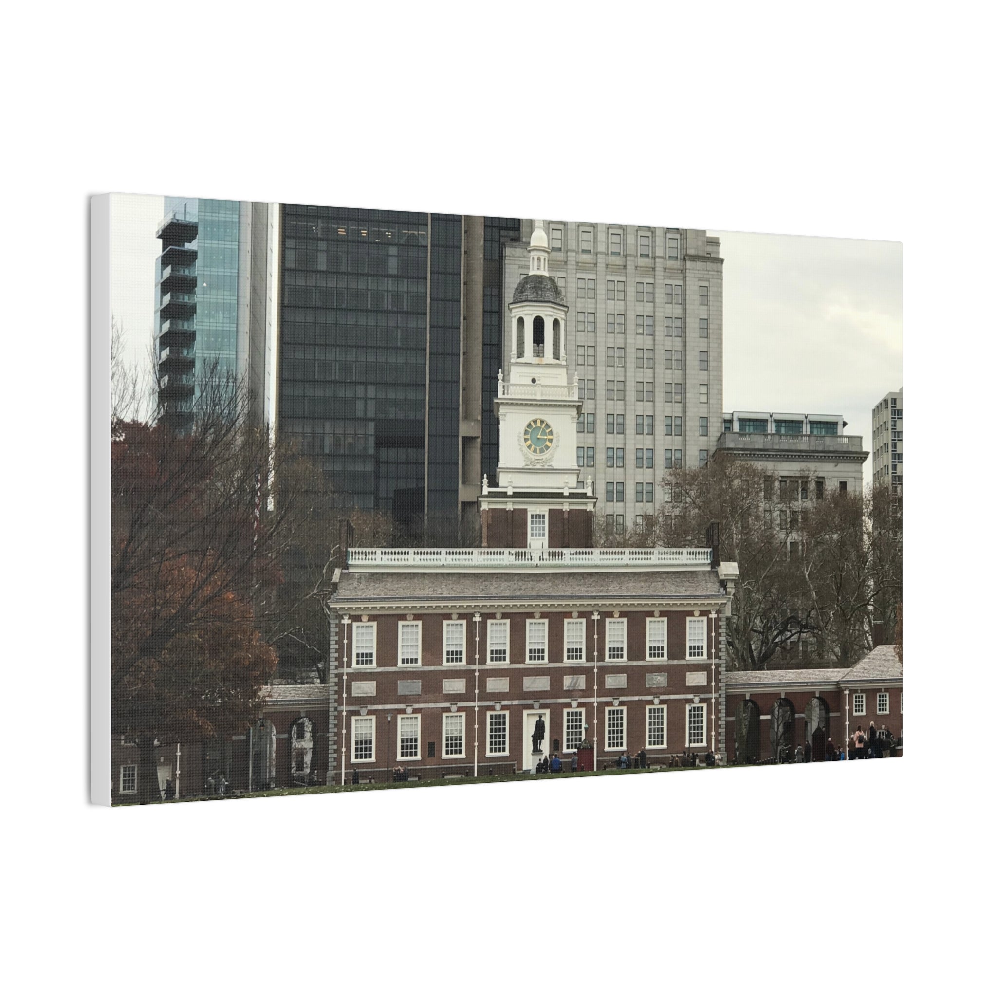 Independence Hall Photo Canvas Print — Historic Philadelphia (Stretched Canvas)