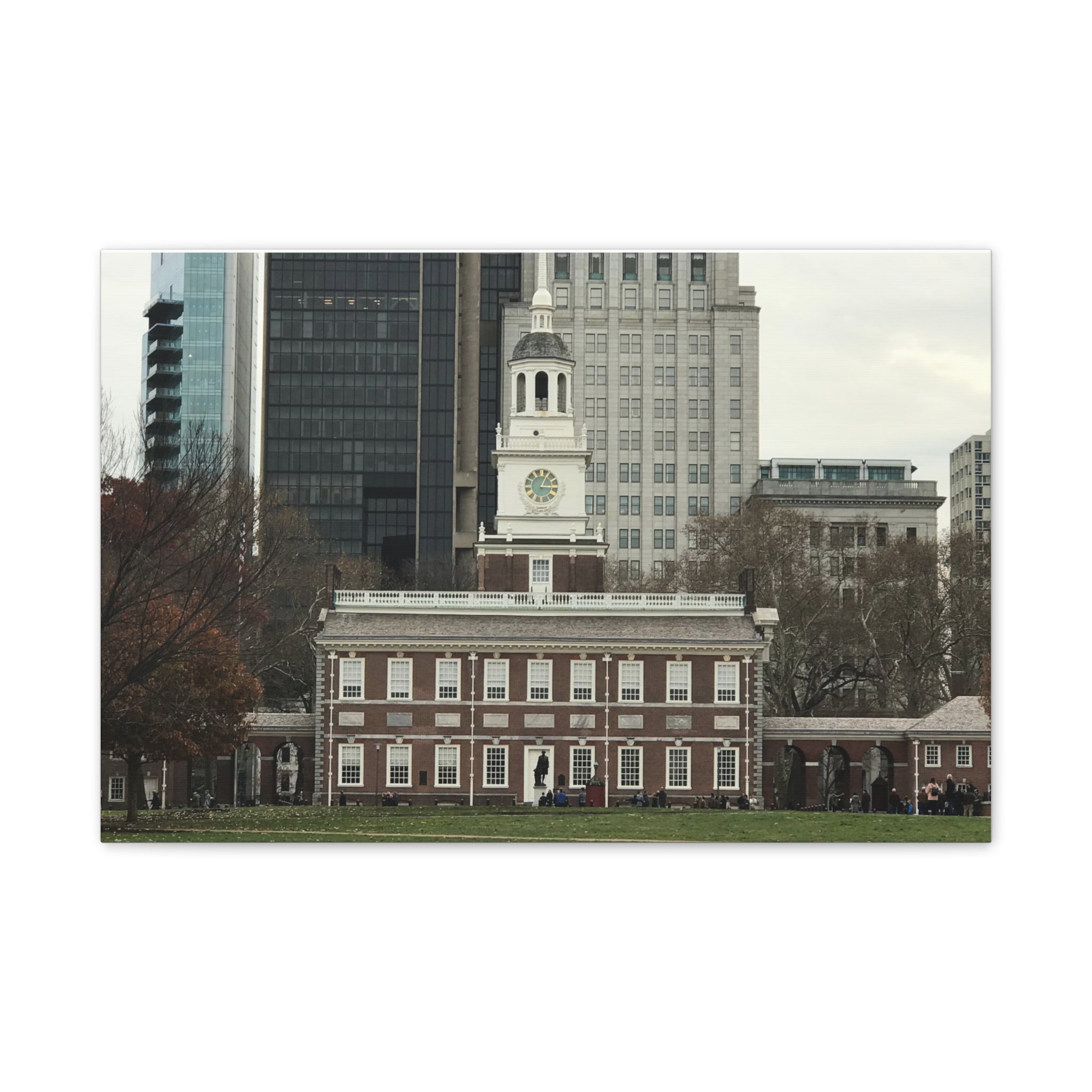 Independence Hall Photo Canvas Print — Historic Philadelphia (Stretched Canvas)